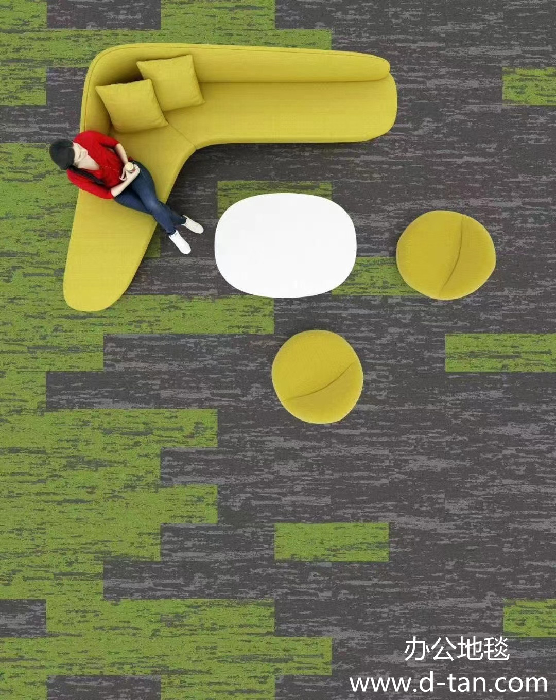 方块地毯不仅仅只能用于办公室内的